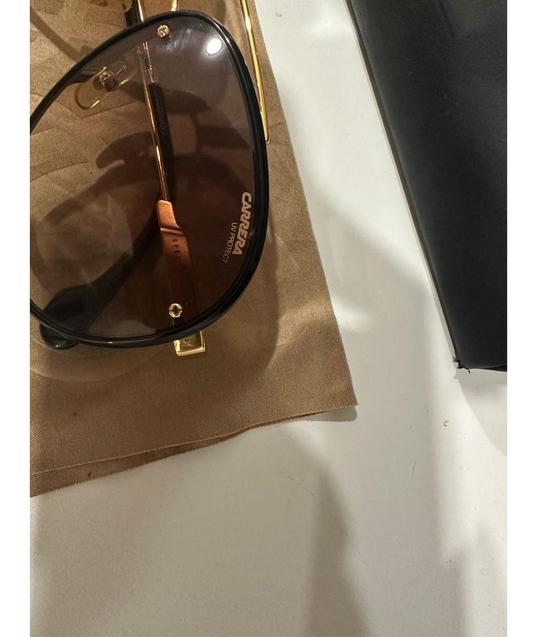 CARRERA Y CARRERA Бежевые металлические солнцезащитные очки, фото 3