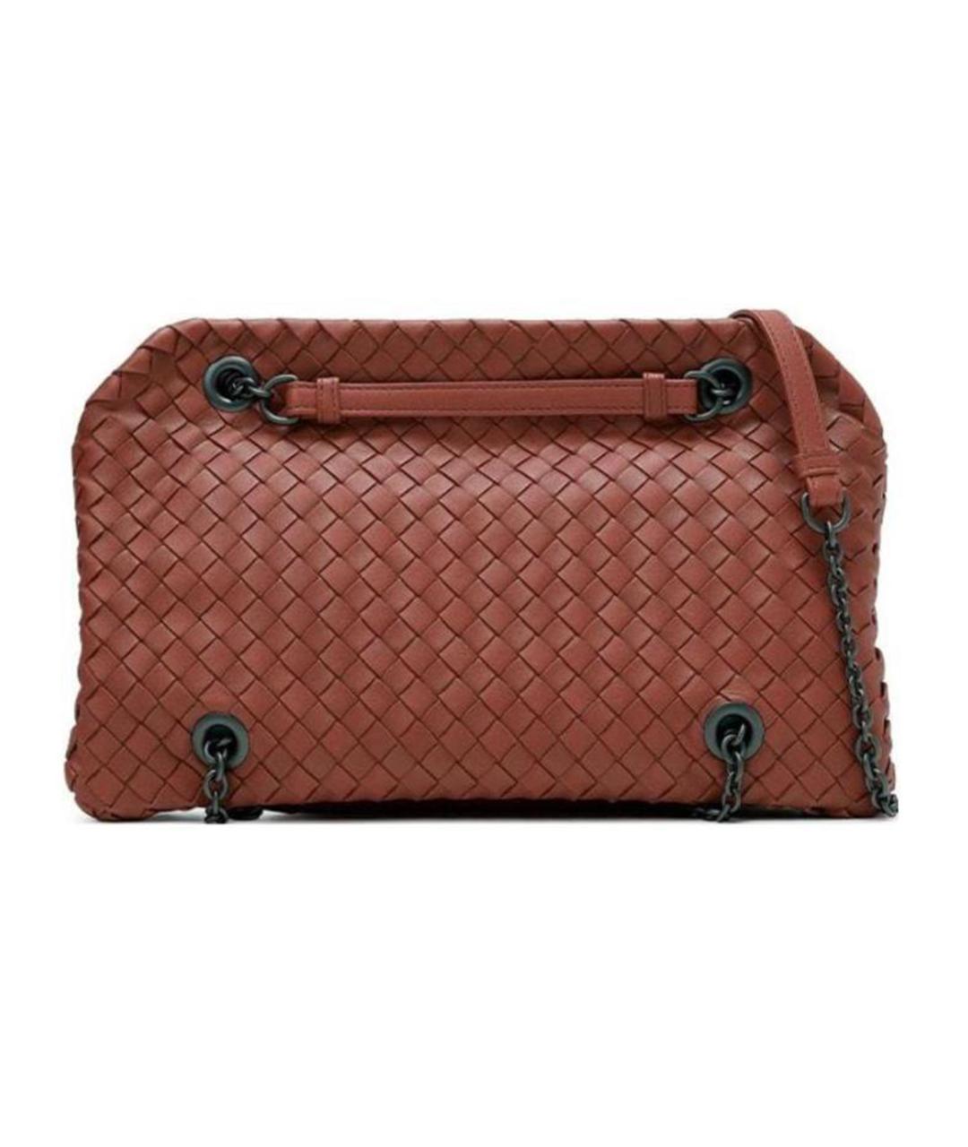 BOTTEGA VENETA Красная кожаная сумка через плечо, фото 1