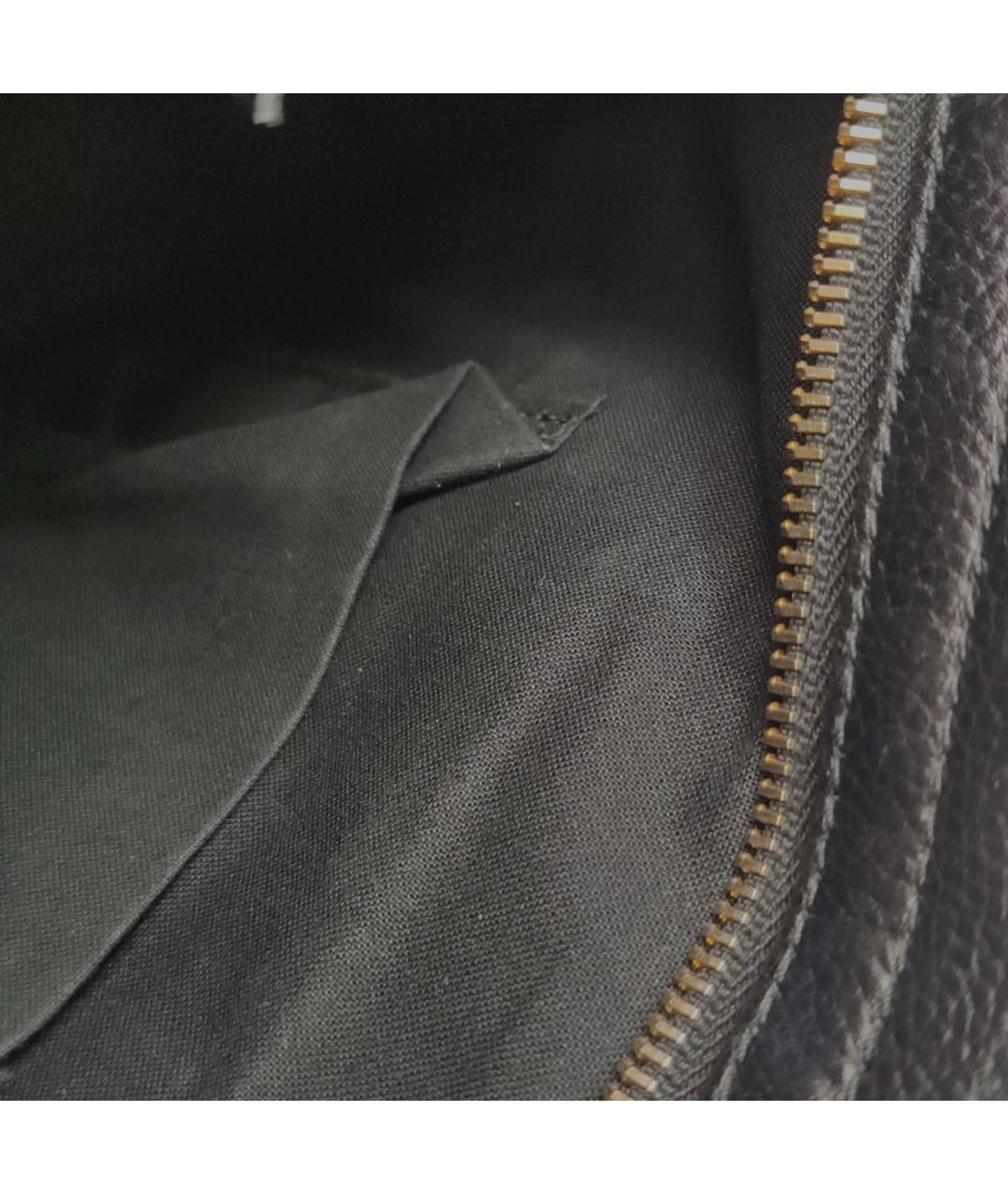 BALENCIAGA Черная кожаная сумка с короткими ручками, фото 7