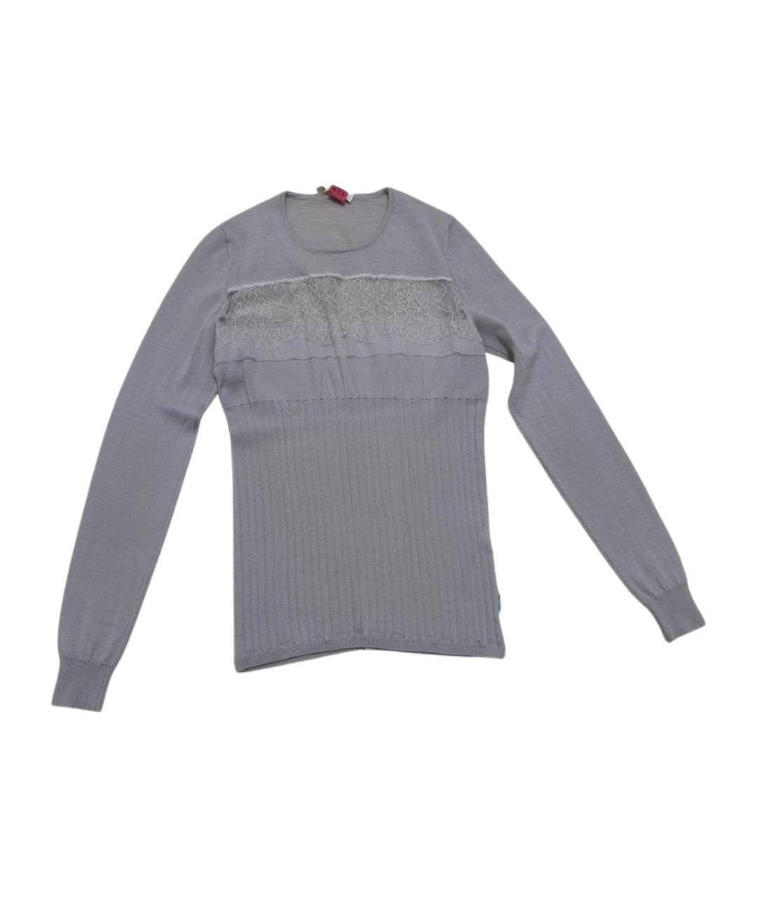 ERMANNO SCERVINO Бежевый хлопковый джемпер / свитер, фото 1