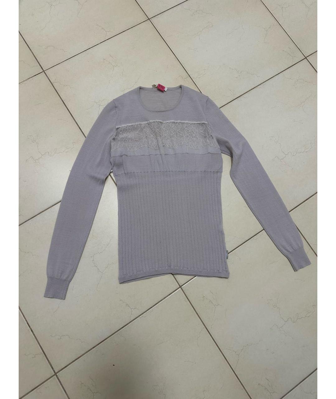 ERMANNO SCERVINO Бежевый хлопковый джемпер / свитер, фото 7