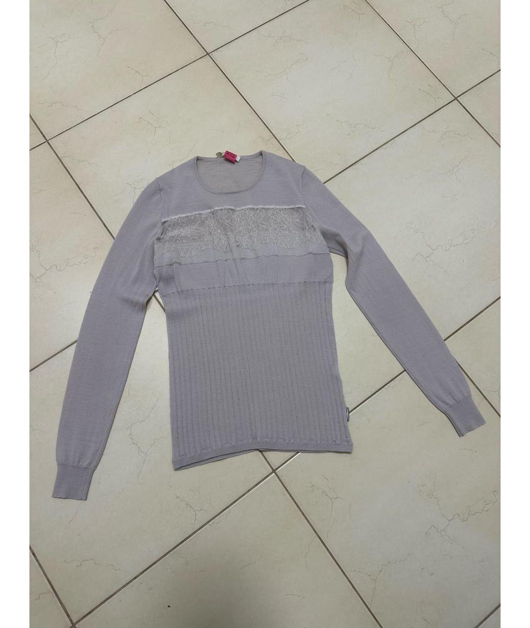 ERMANNO SCERVINO Бежевый хлопковый джемпер / свитер, фото 2