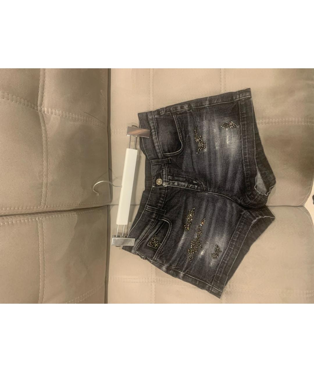 GUCCI Антрацитовые хлопковые шорты, фото 7