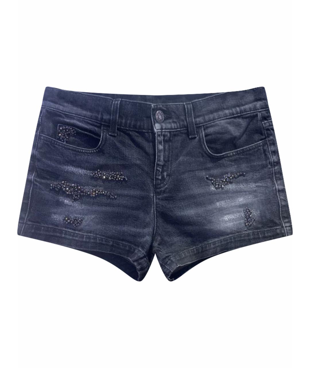 GUCCI Антрацитовые хлопковые шорты, фото 1