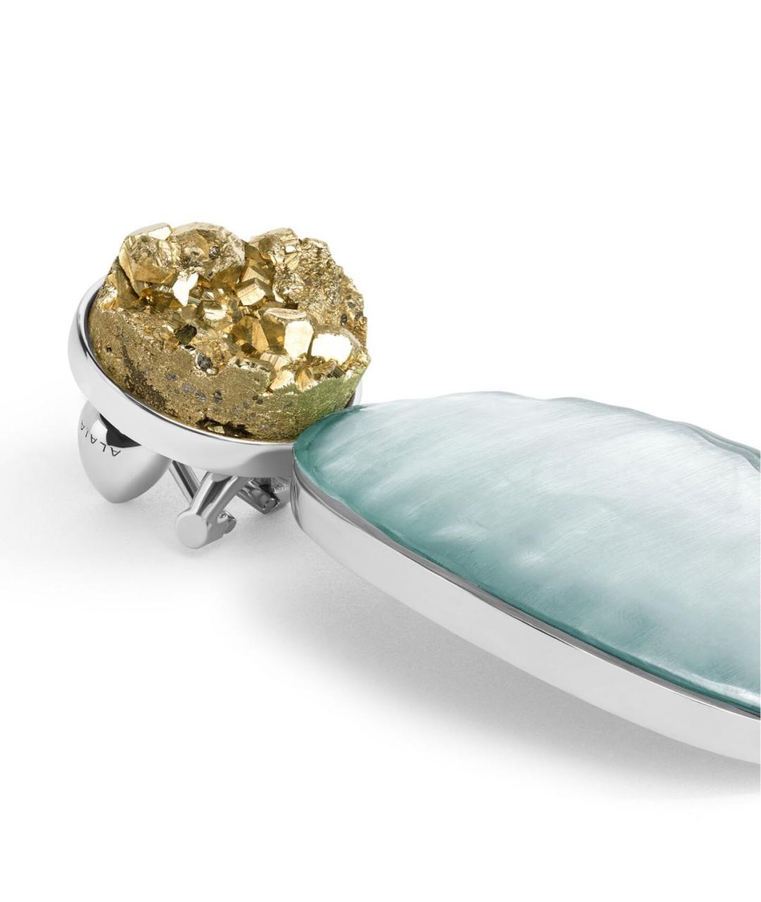 ALAIA Бирюзовые стеклянные серьги, фото 2