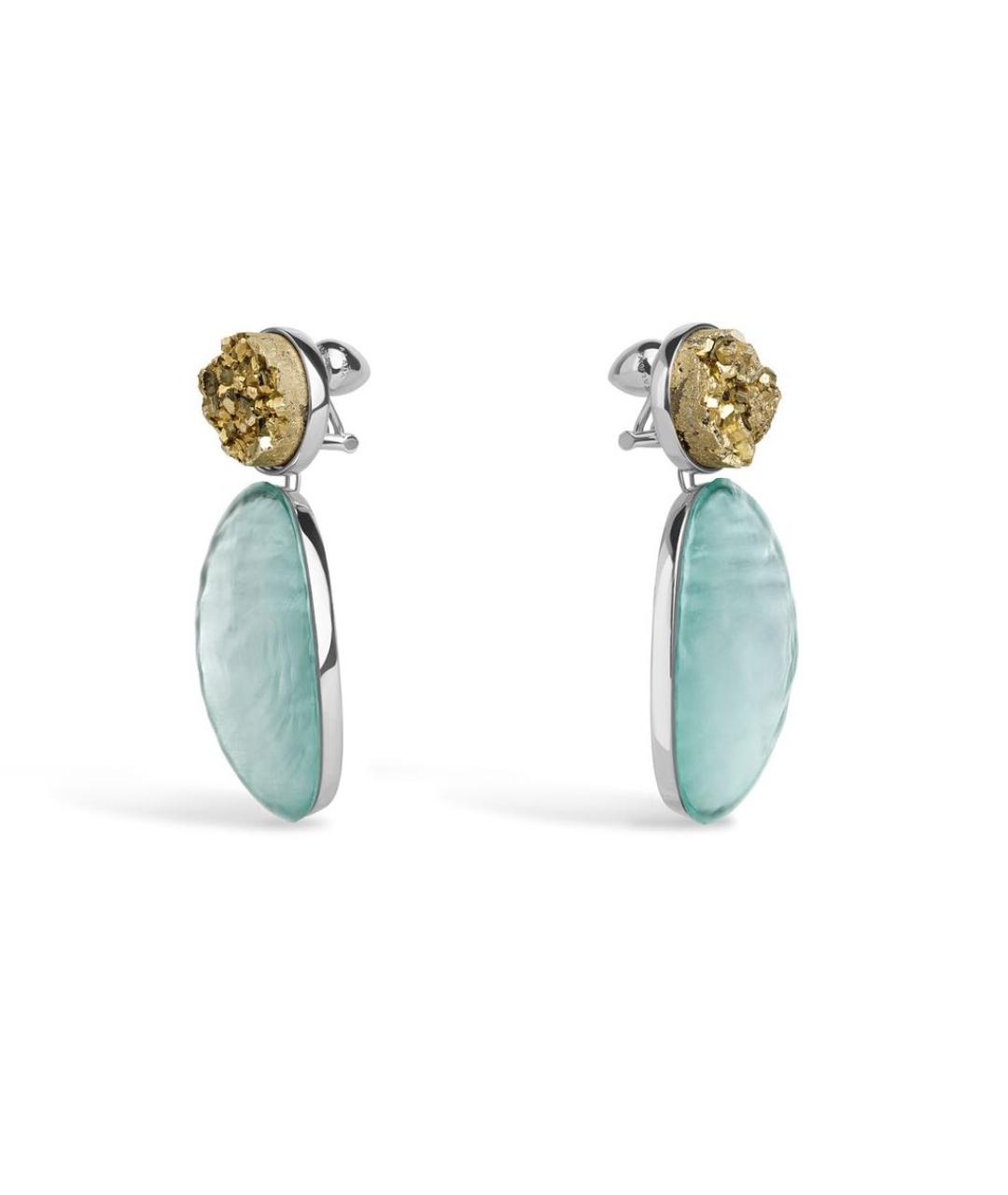 ALAIA Бирюзовые стеклянные серьги, фото 3