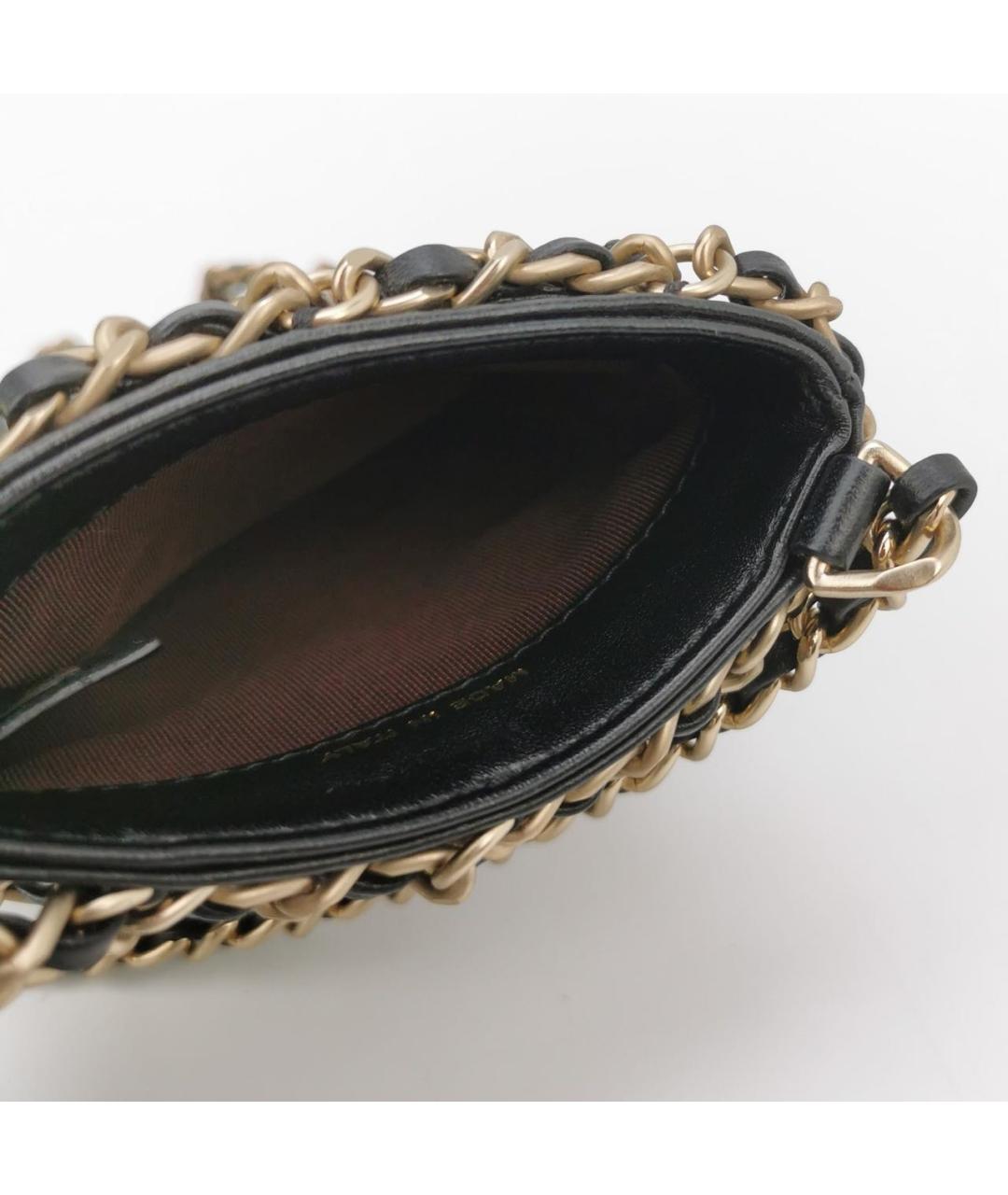 CHANEL Черная кожаная сумка через плечо, фото 6