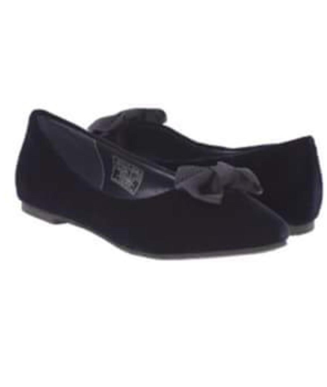 POLO RALPH LAUREN Темно-синие бархатные балетки, фото 7