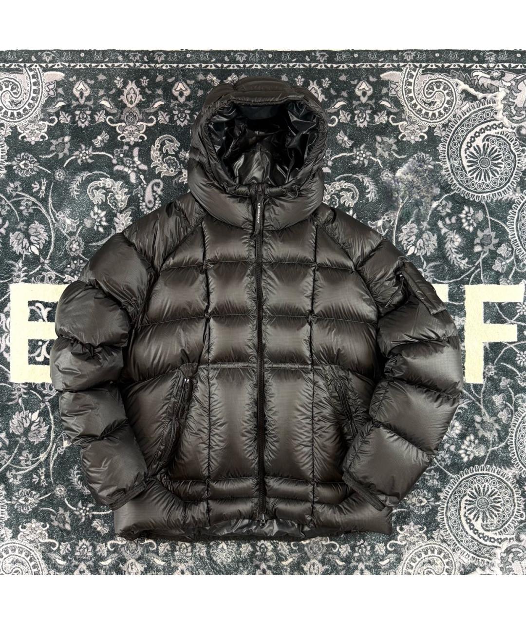 CP COMPANY Черный полиамидовый пуховик, фото 9
