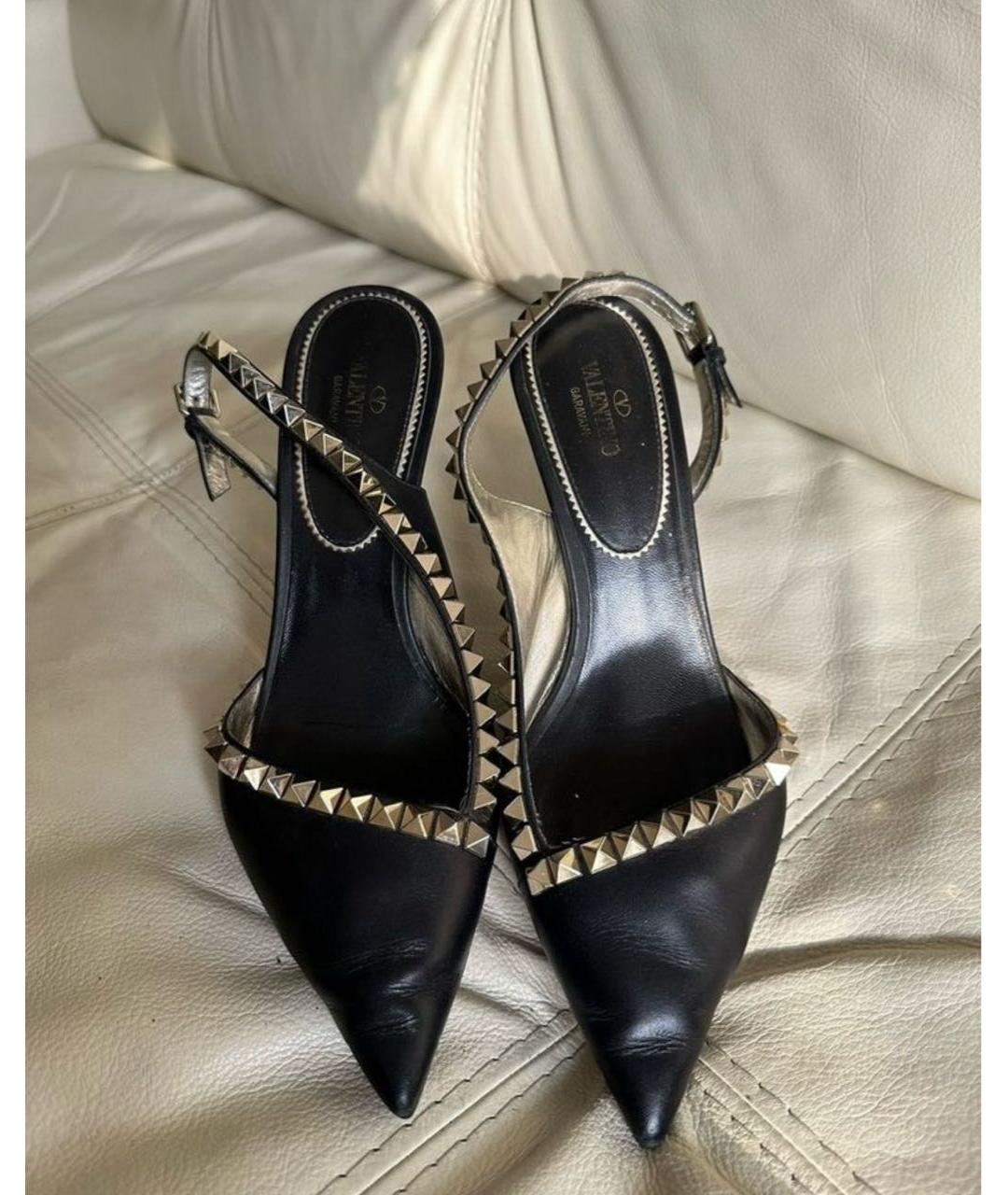 VALENTINO Черные кожаные туфли, фото 2