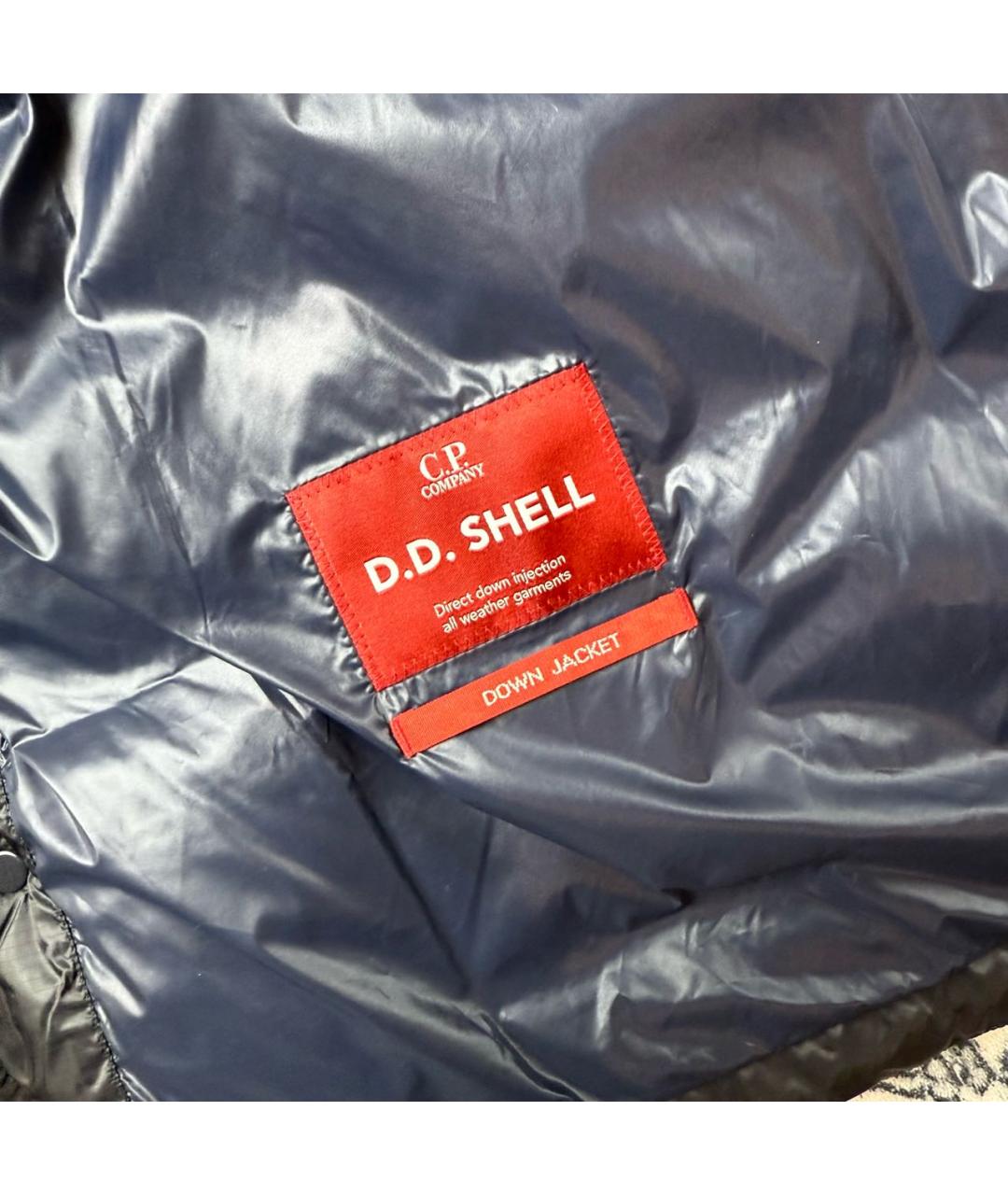 CP COMPANY Темно-синий полиамидовый пуховик, фото 5