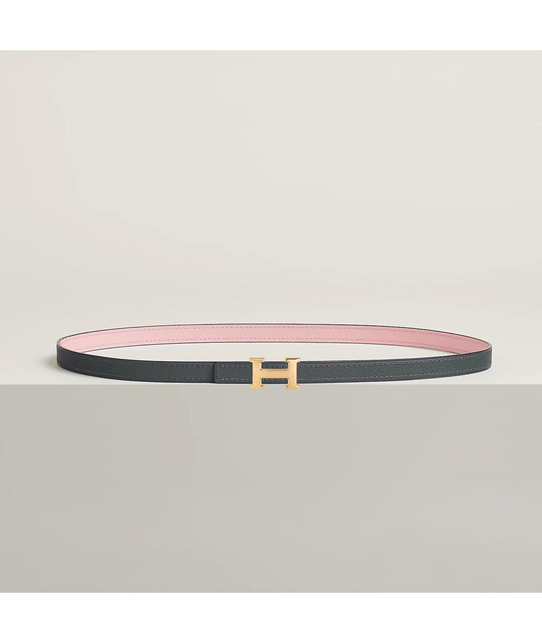 HERMES Розовый кожаный ремень, фото 2