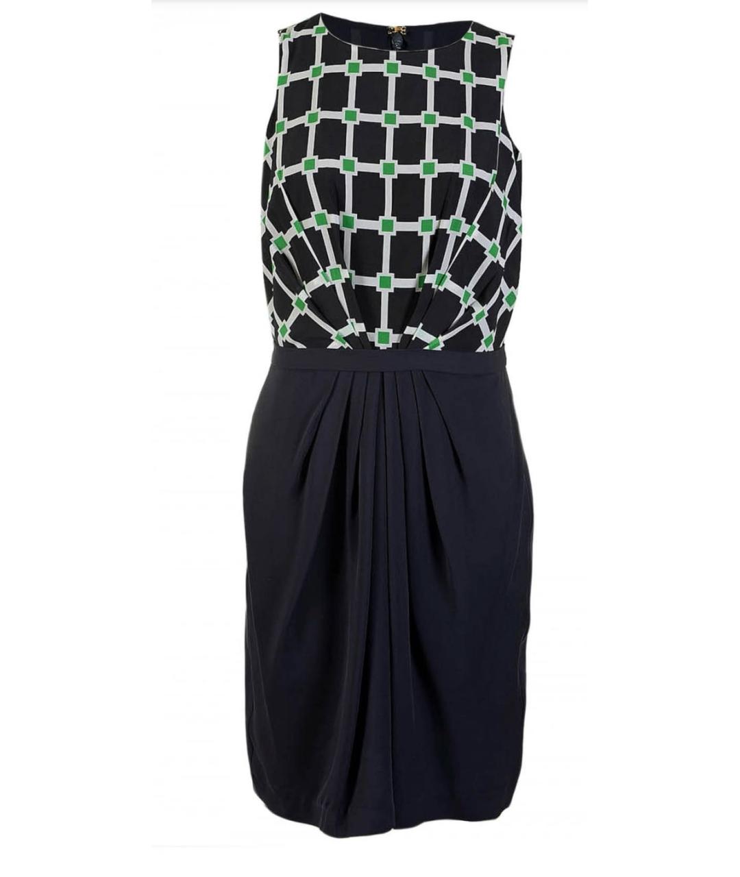 MICHAEL KORS Темно-синее шелковое повседневное платье, фото 5