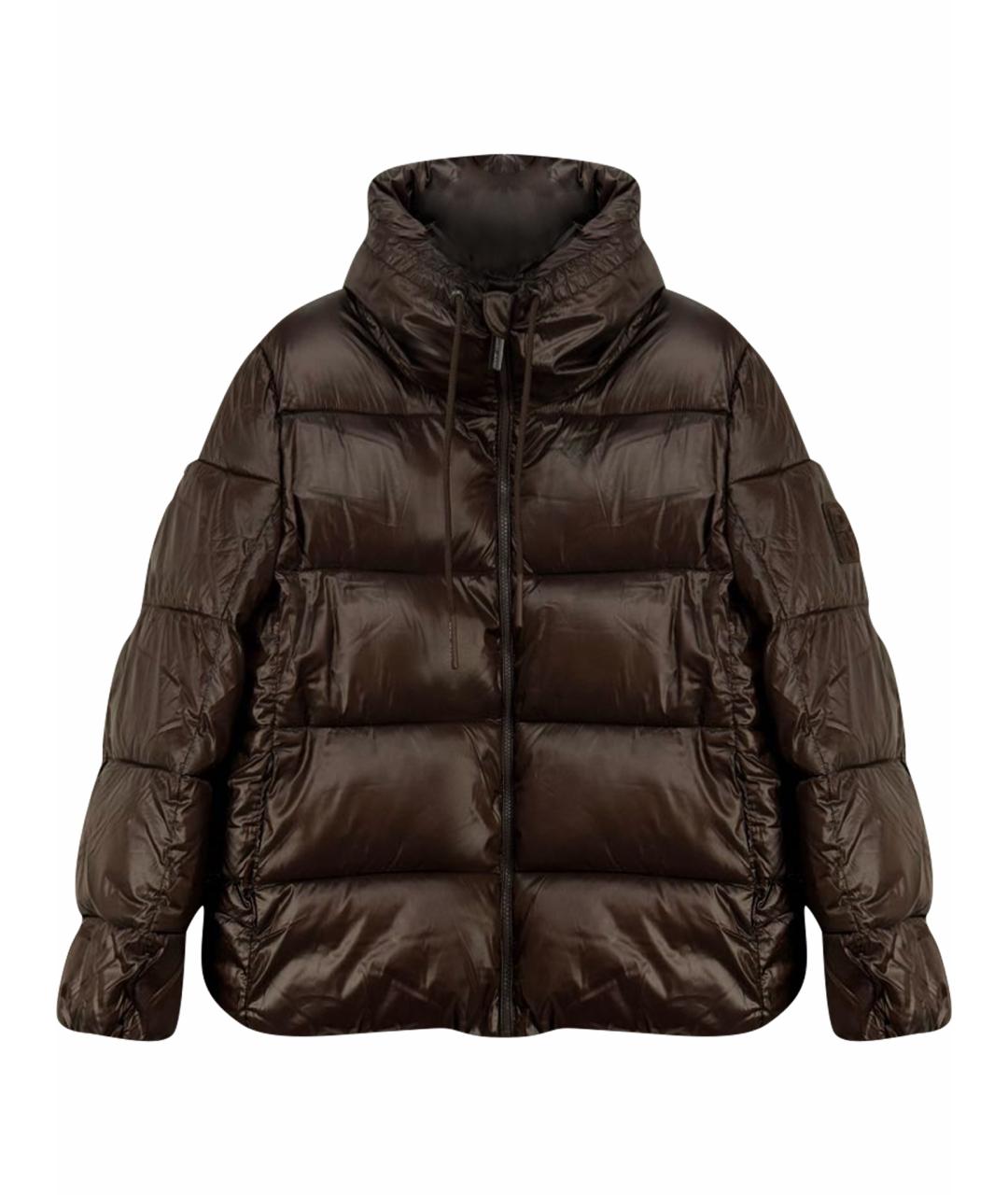 DKNY Коричневый полиэстеровый пуховик, фото 1