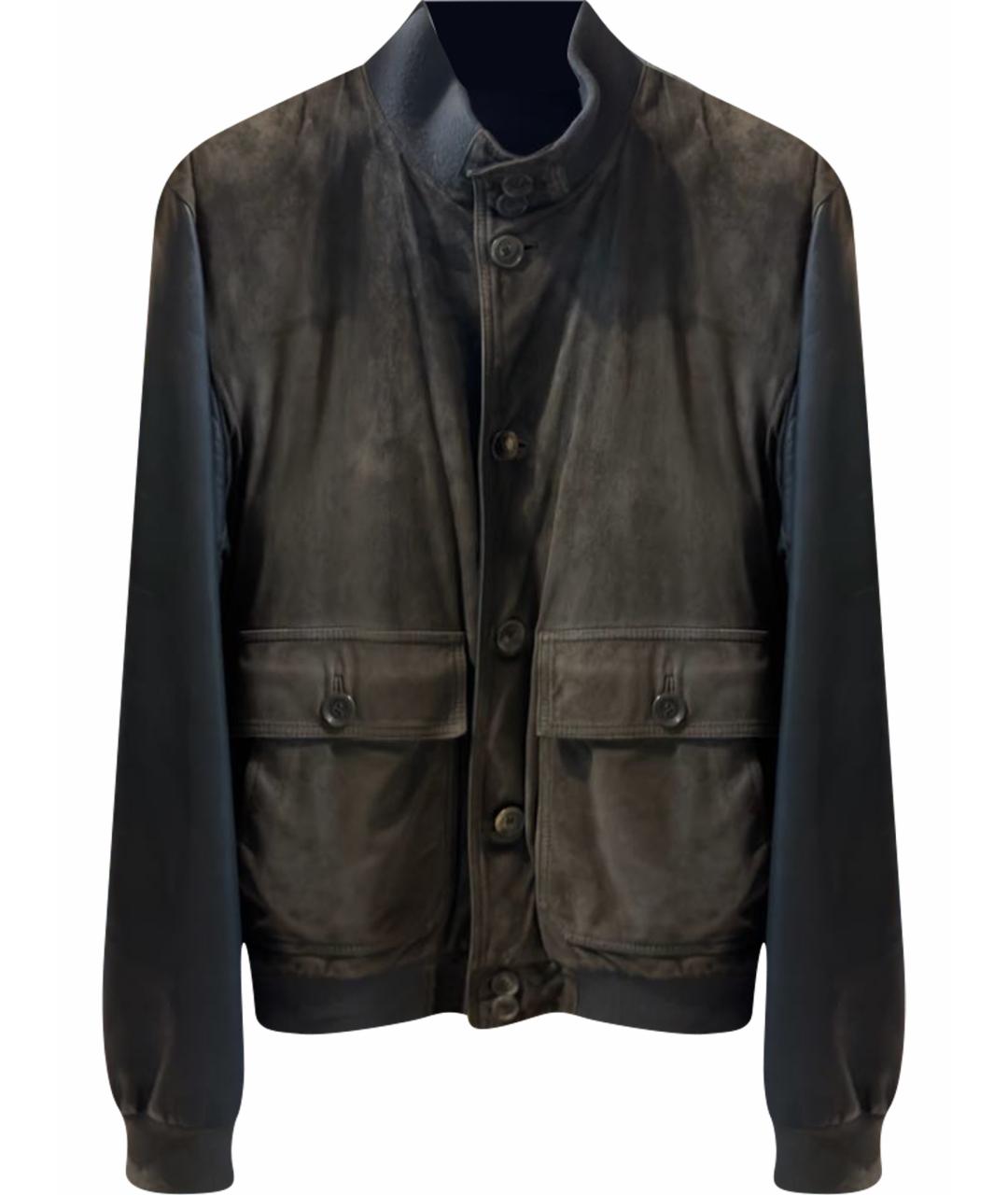 ZZEGNA Зеленая замшевая куртка, фото 1