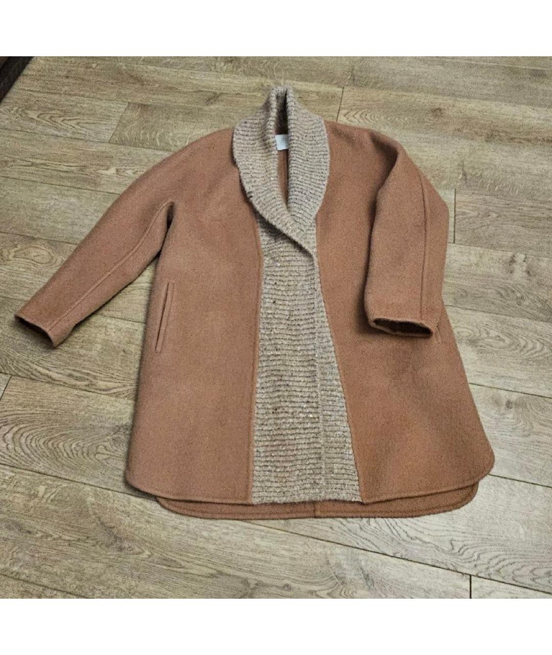 FABIANA FILIPPI Коричневое шерстяное пальто, фото 9