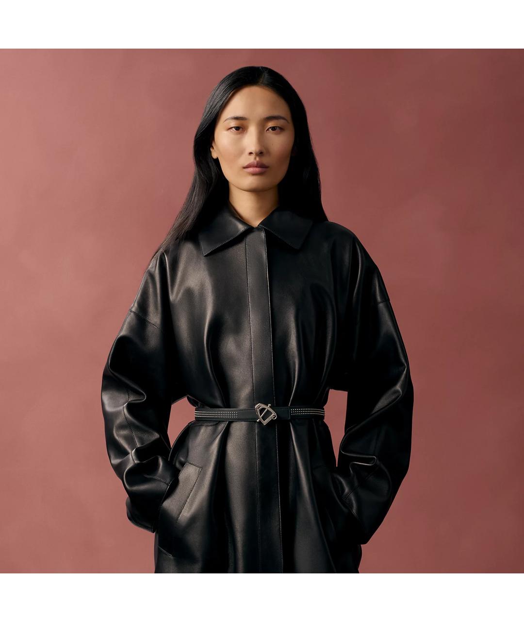 HERMES Красный кожаный ремень, фото 3