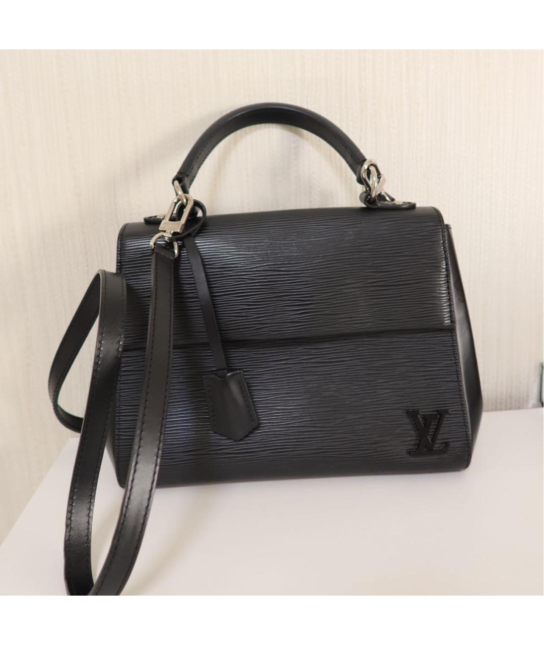 LOUIS VUITTON Черная сумка с короткими ручками, фото 5