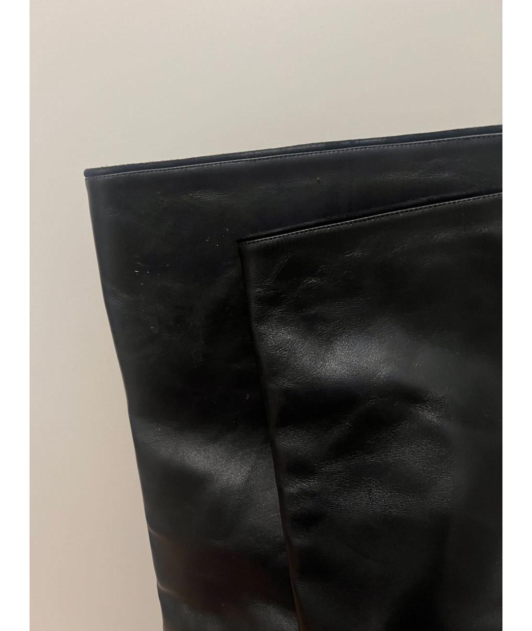 AQUAZZURA Черные кожаные сапоги, фото 5
