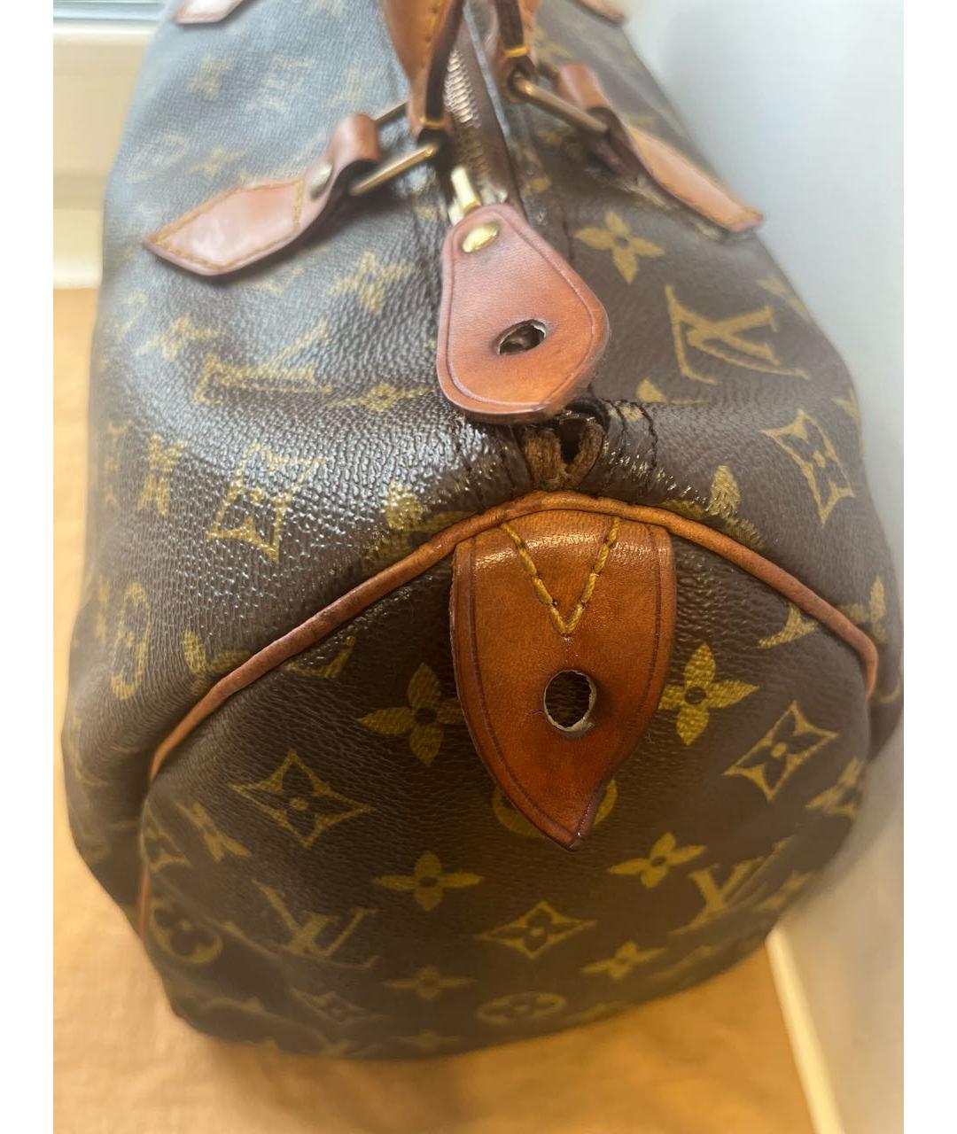 LOUIS VUITTON Коричневая сумка тоут, фото 3