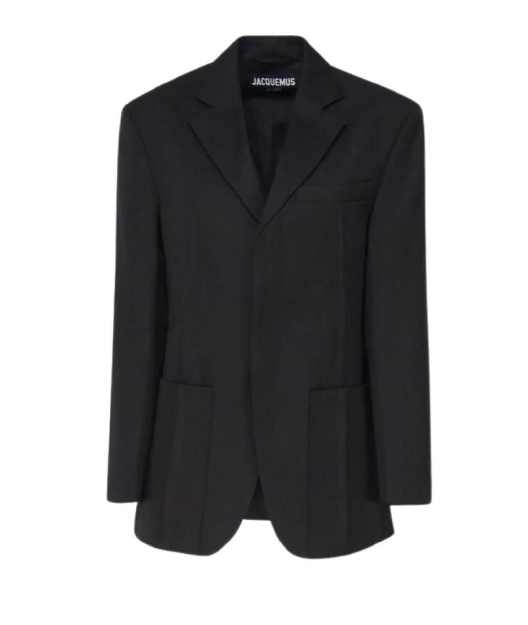 JACQUEMUS Черный вискозный жакет/пиджак, фото 5
