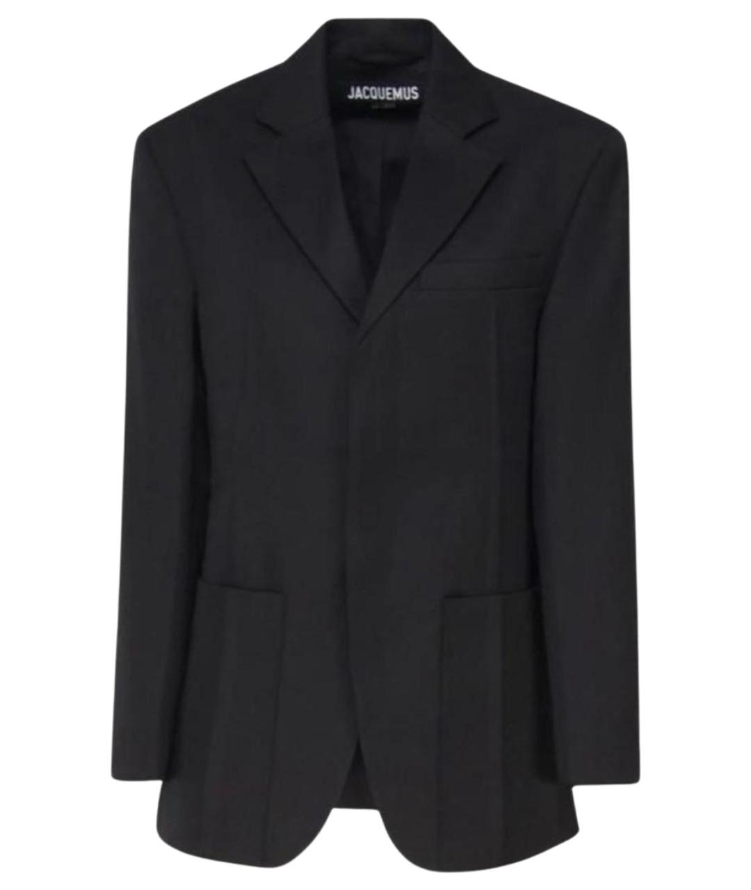 JACQUEMUS Черный вискозный жакет/пиджак, фото 1