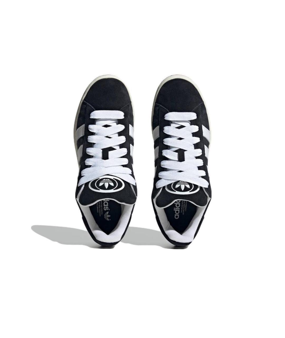 ADIDAS Черные замшевые низкие кроссовки / кеды, фото 3