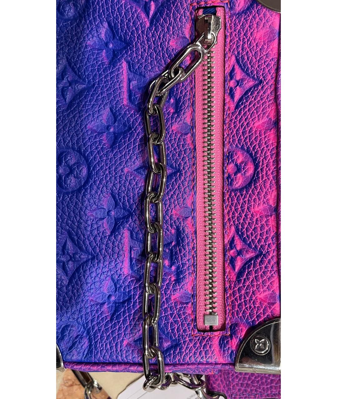 LOUIS VUITTON Фиолетовая кожаная сумка на плечо, фото 6