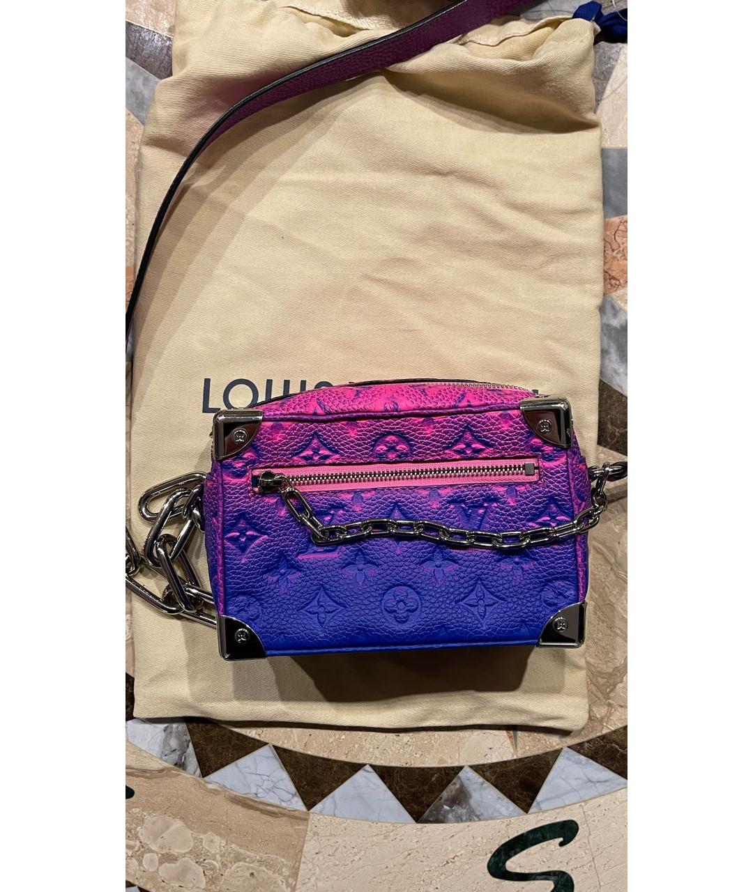 LOUIS VUITTON Фиолетовая кожаная сумка на плечо, фото 2