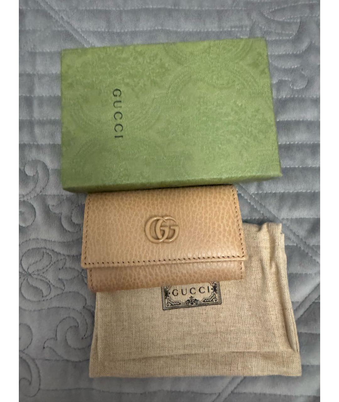 GUCCI Бежевая ключница, фото 5
