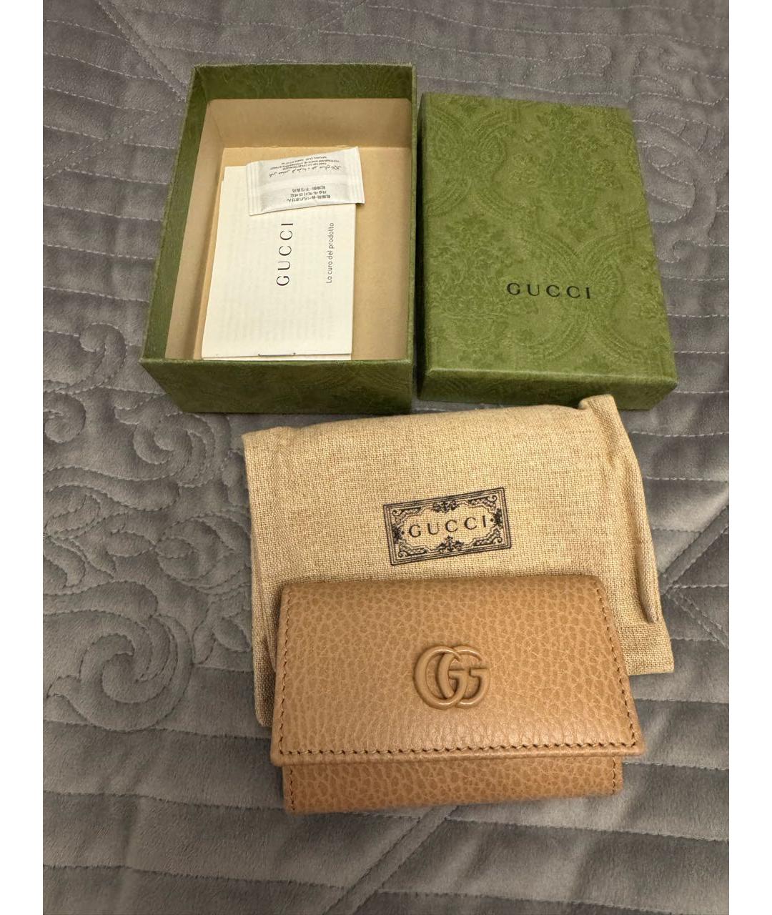 GUCCI Бежевая ключница, фото 6