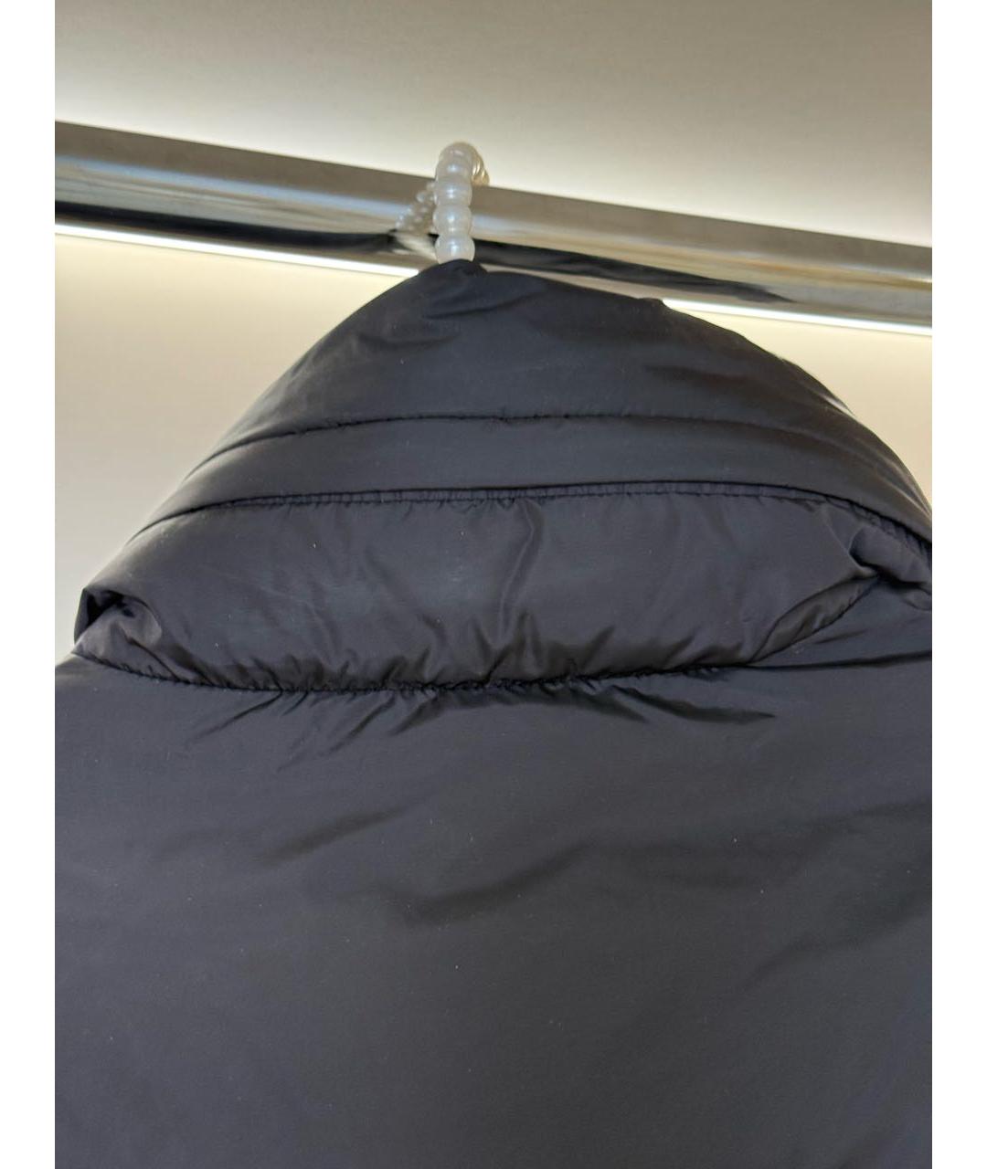 PRADA Черный полиэстеровый пуховик, фото 7