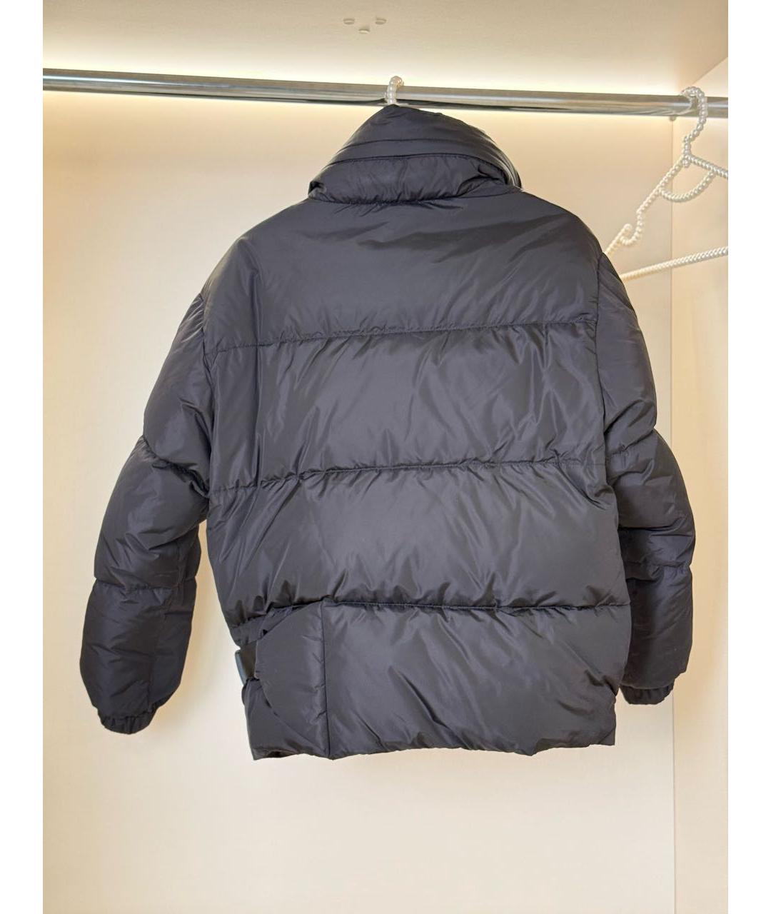 PRADA Черный полиэстеровый пуховик, фото 2