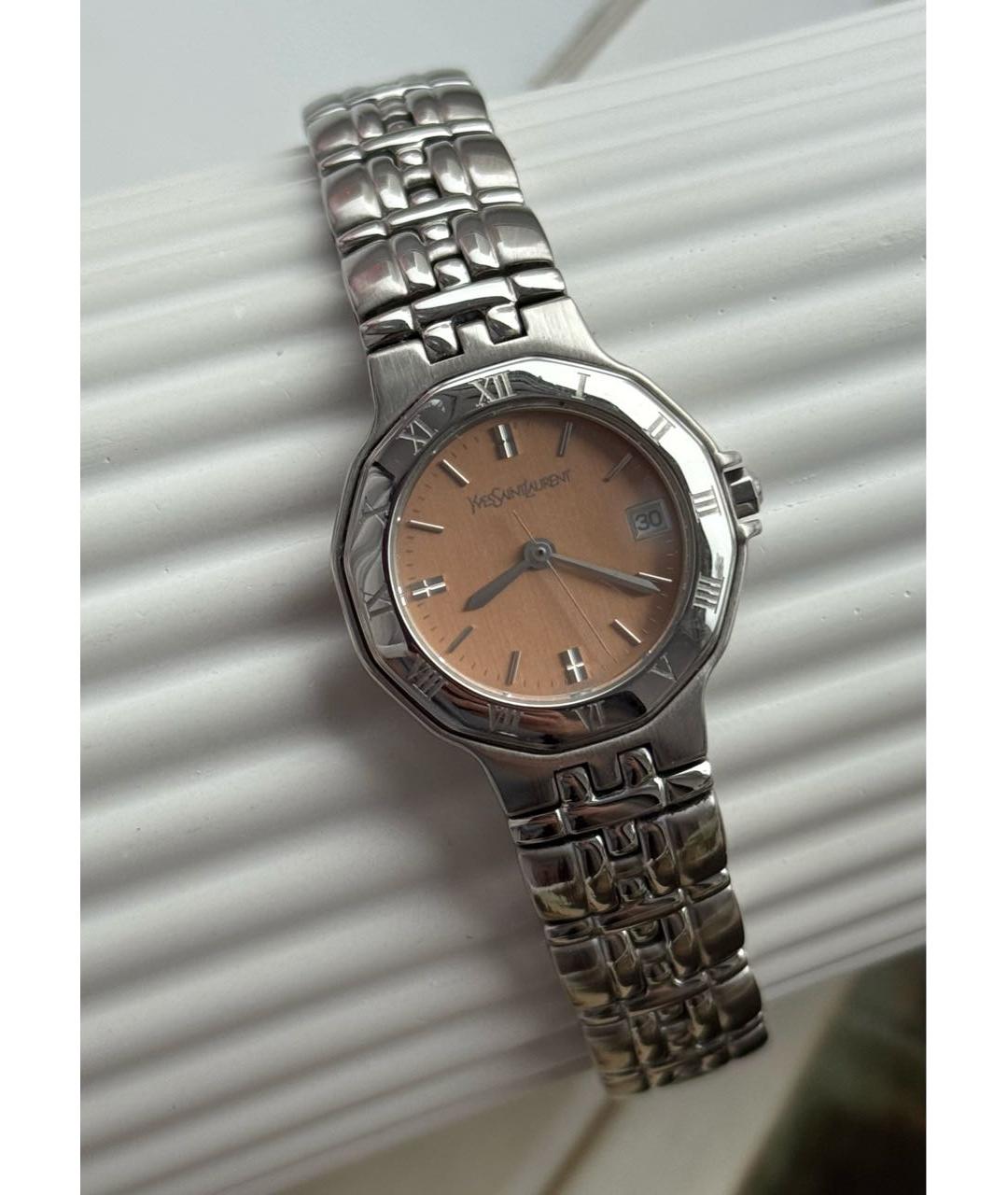 SAINT LAURENT Серебряные стальные часы, фото 2