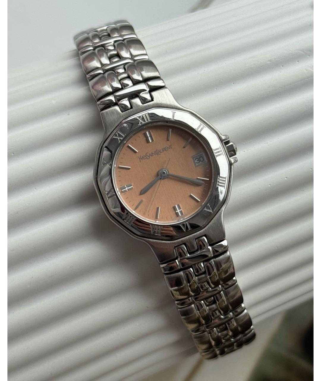 SAINT LAURENT Серебряные стальные часы, фото 4