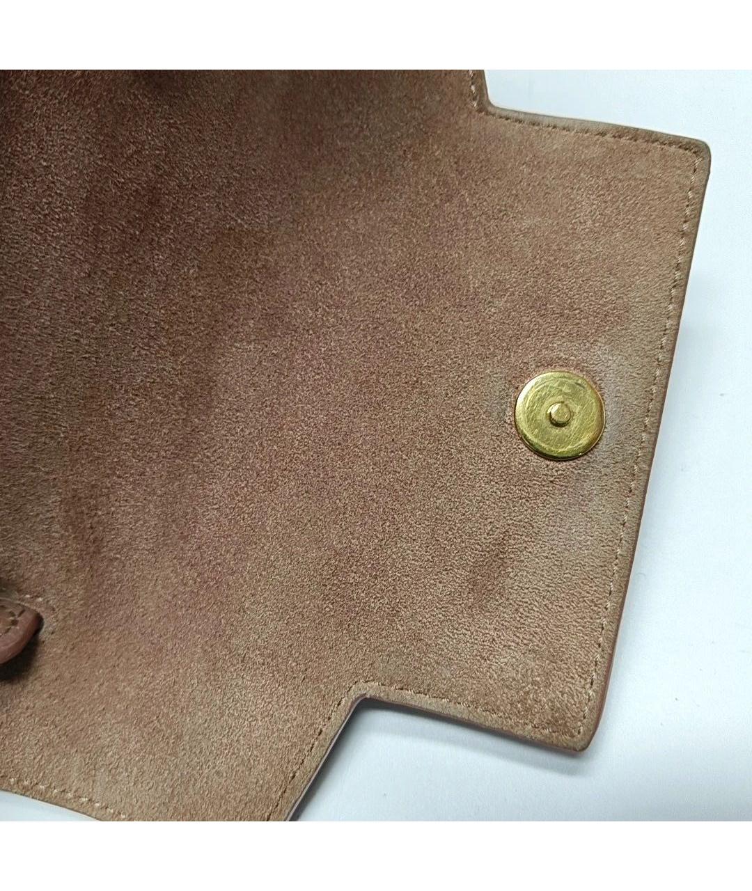 CELINE Бежевая кожаная сумка с короткими ручками, фото 7