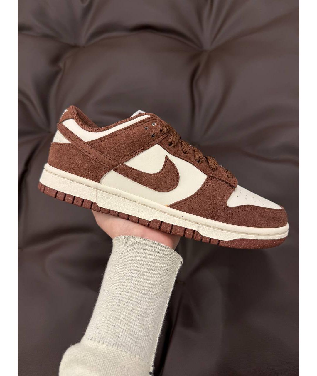 NIKE Коричневые замшевые кроссовки, фото 2