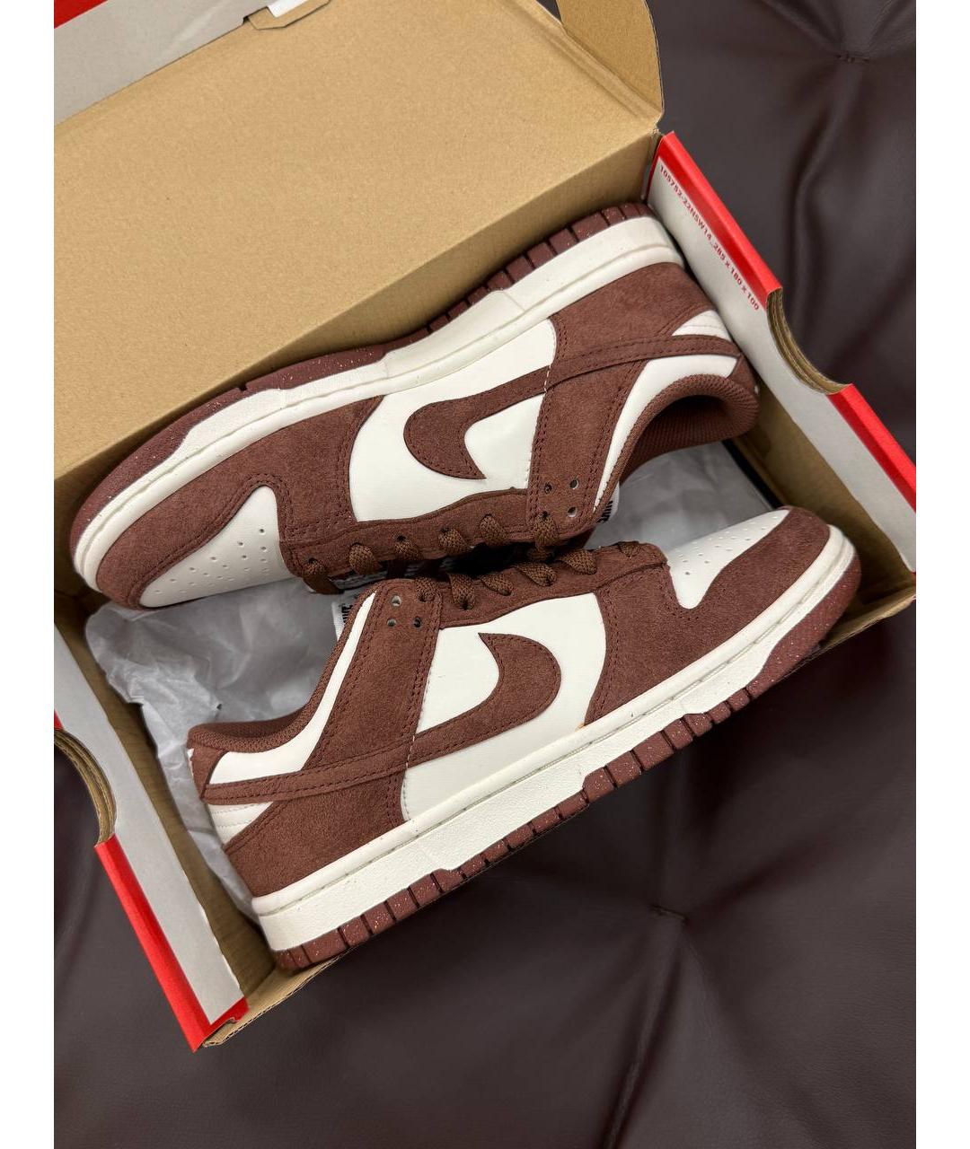 NIKE Коричневые замшевые кроссовки, фото 3