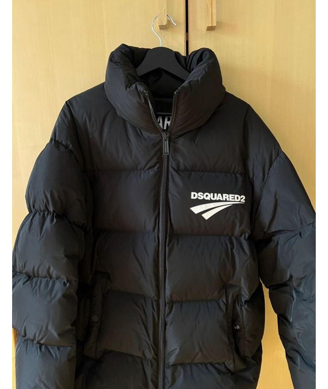 DSQUARED2 Черный полиэстеровый пуховик, фото 3