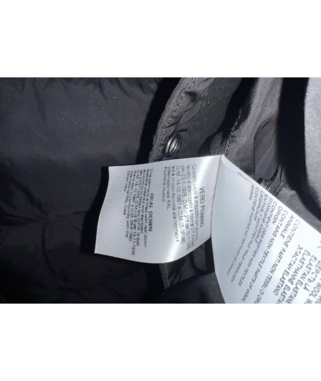 DSQUARED2 Черный полиэстеровый пуховик, фото 7