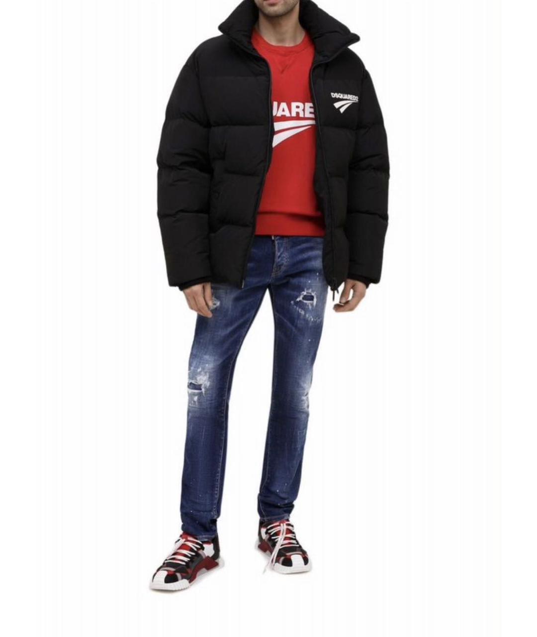 DSQUARED2 Черный полиэстеровый пуховик, фото 2