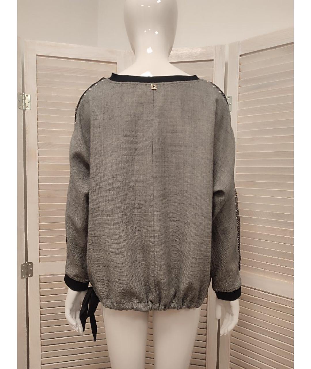 TWIN-SET Серая шерстяная блузы, фото 2