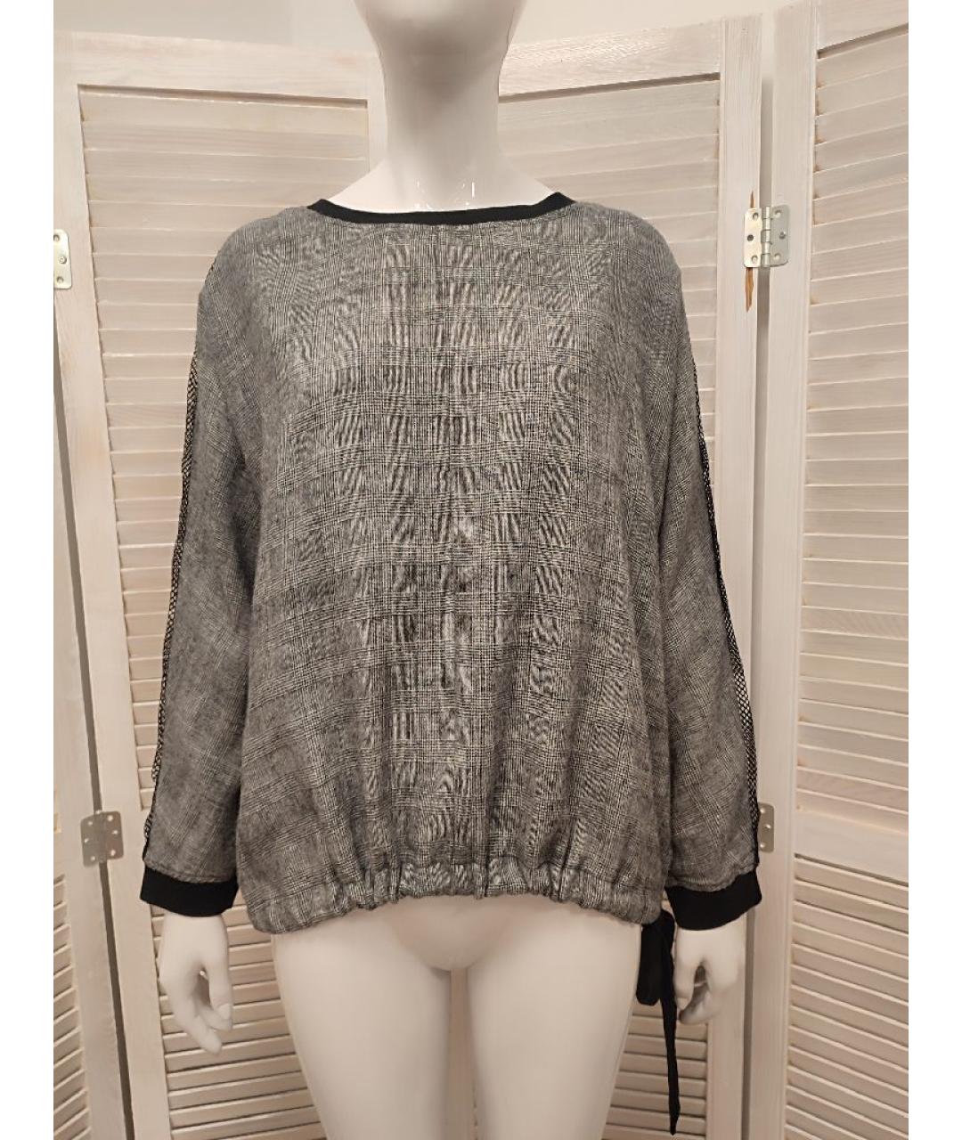 TWIN-SET Серая шерстяная блузы, фото 10