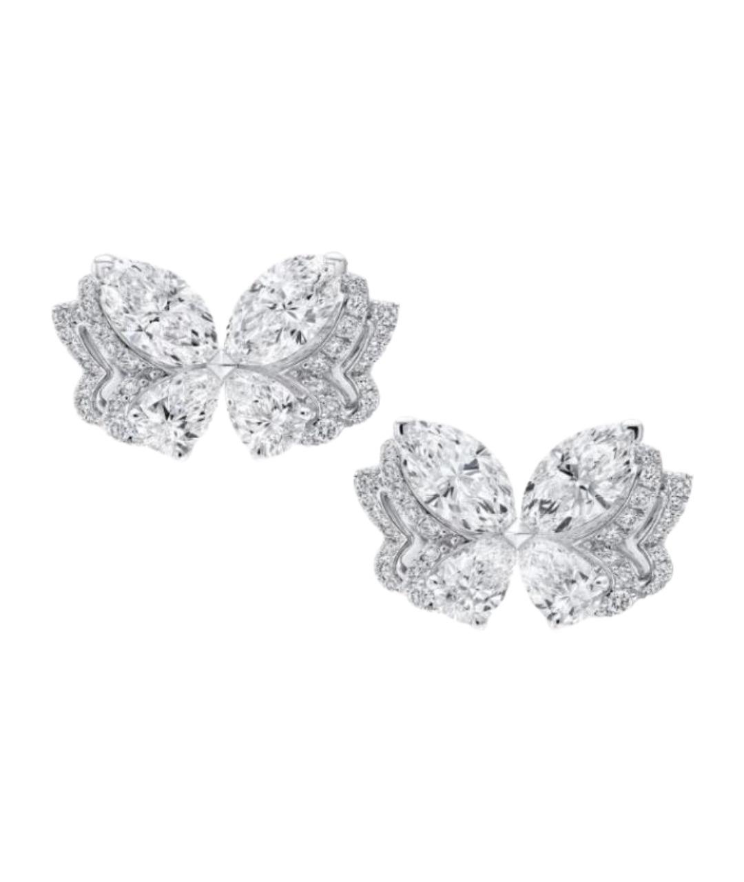 GRAFF Серебряные серьги из белого золота, фото 1