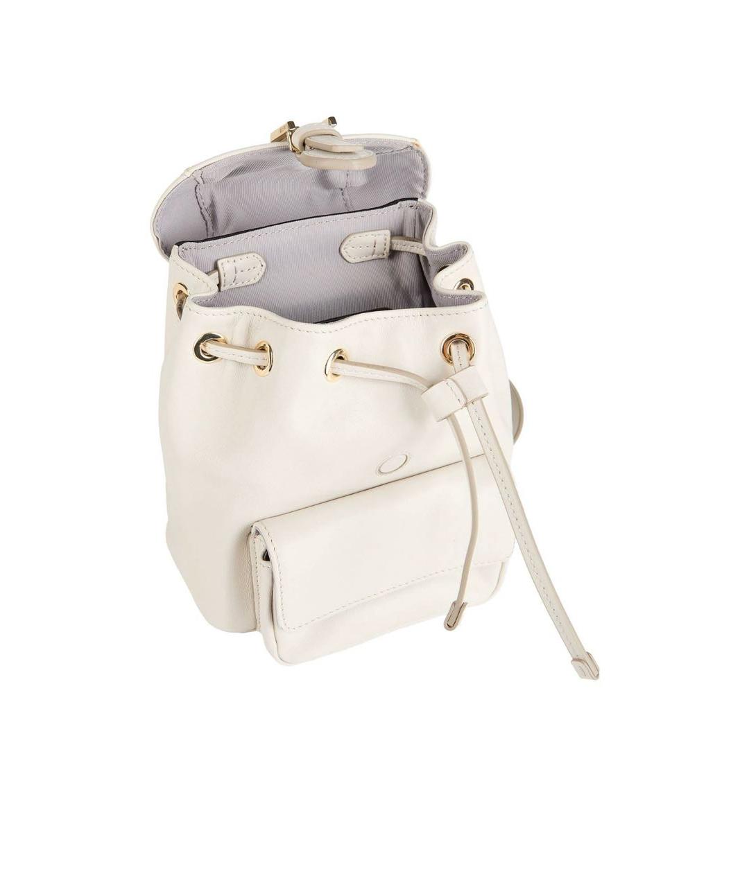 FURLA Бежевый кожаный рюкзак, фото 4