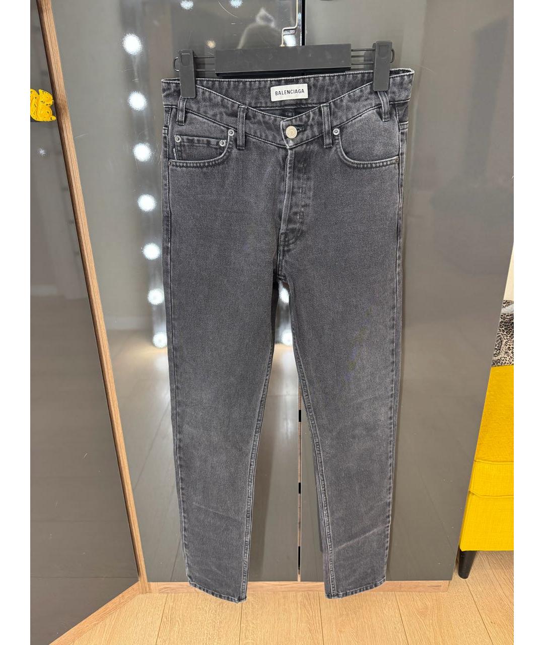 BALENCIAGA Антрацитовые прямые джинсы, фото 2