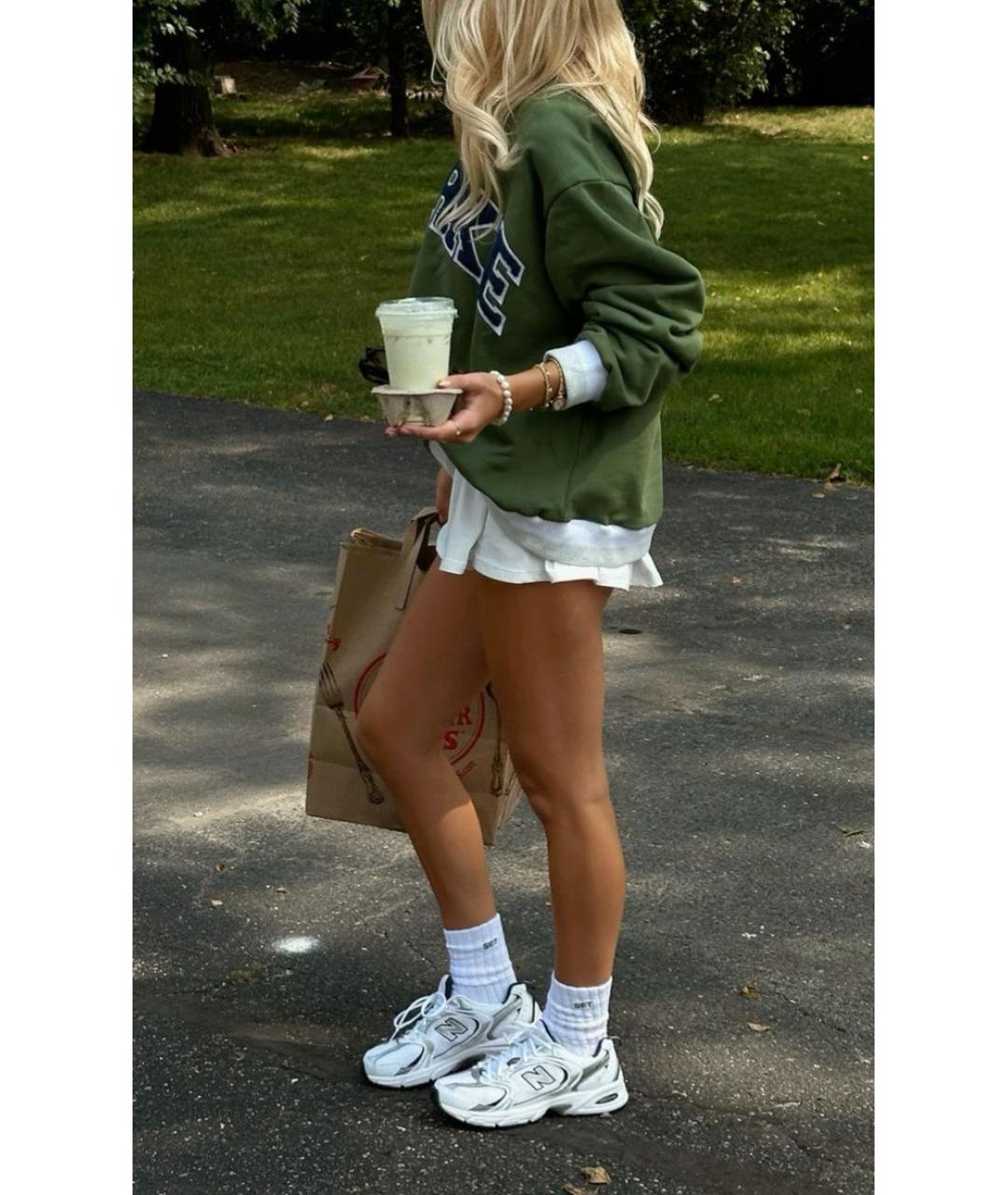 NEW BALANCE Белые кожаные кроссовки, фото 6