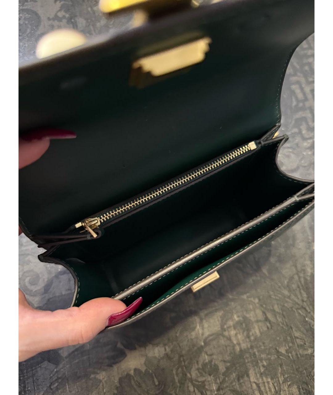 TORY BURCH Зеленая сумка через плечо из искусственной кожи, фото 5