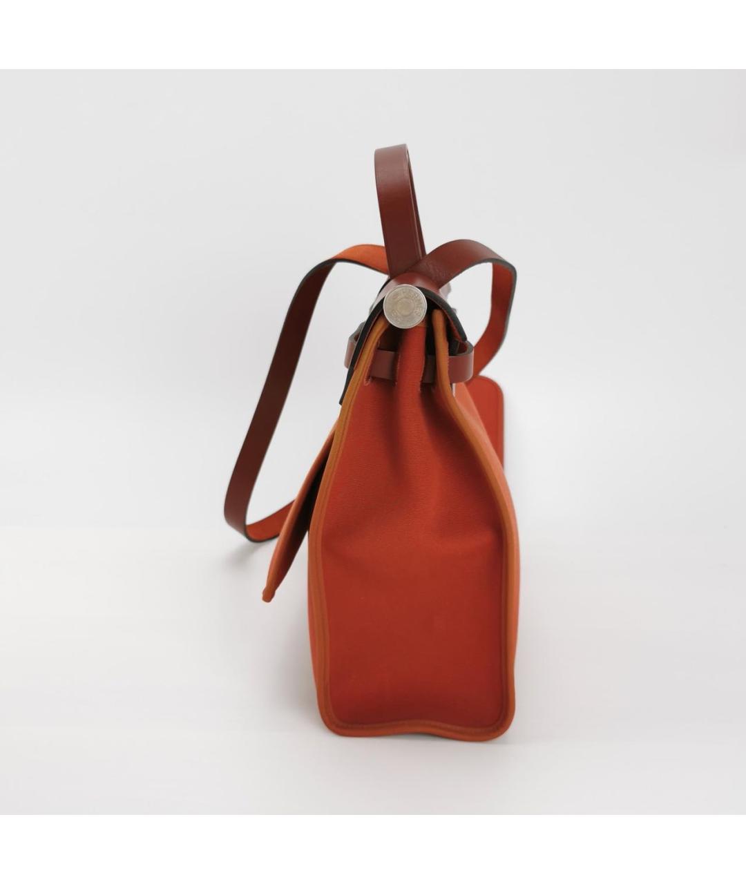 HERMES Бордовая кожаная сумка через плечо, фото 4