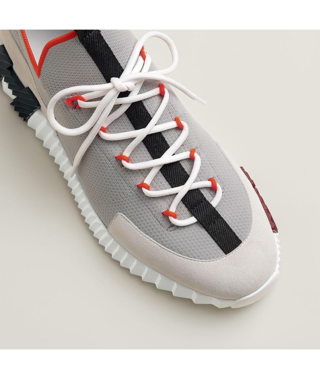 HERMES Мульти текстильные низкие кроссовки / кеды, фото 5